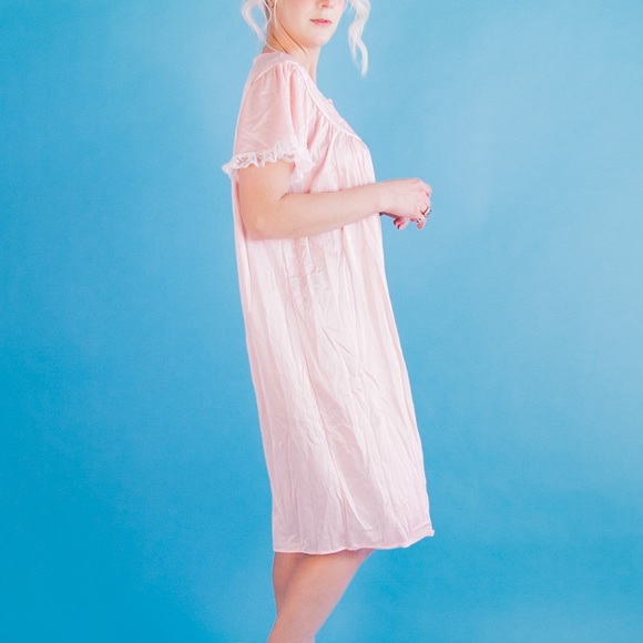 Vintage 80’s Babydoll Peach Nightie Small - Picture 6 of 10